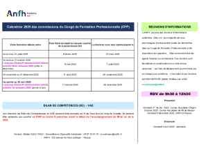 2025 - CALENDRIER DES COMMISSIONS DES DISPOSITIFS INDIVIDUELS