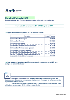 Forfaits plafonds de 500 à 1000 agents 