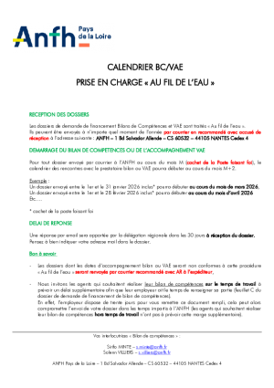 Procédure d'examen "Au fil de l'Eau"