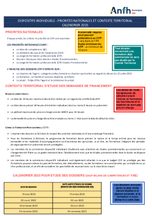 CONTEXTE TERRITORIAL ET CALENDRIER 2025