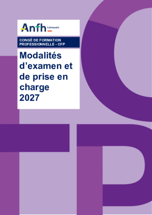 MODALITES D'EXAMEN ET DE PRISE EN CHARGE DES DOSSIERS CFP 2027