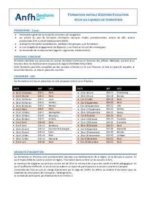 BULLETIN INSCRIPTION  FORMATION GE PRESENTIEL