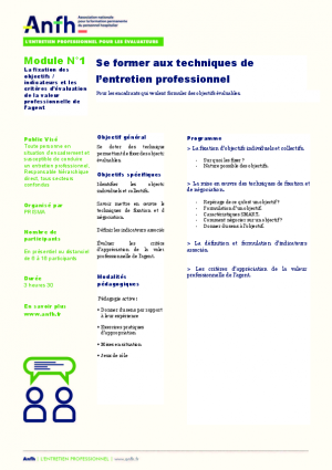 Se former aux techniques de l'entretien professionnel - PRISMA