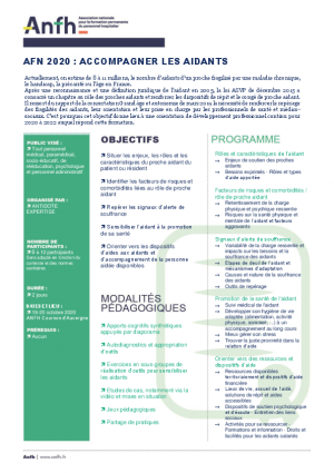 ACCOMPAGNER LES AIDANTS