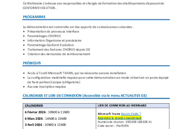 Simplification avec l’interface CHORUS PRO – GESFORM 