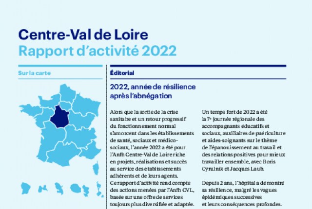 Rapport d'activité 2022 - CENTRE-VAL DE LOIRE