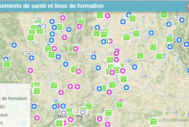  Les établissements de santé et lieux de formation