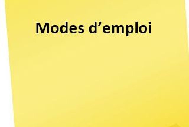Modes d'emploi
