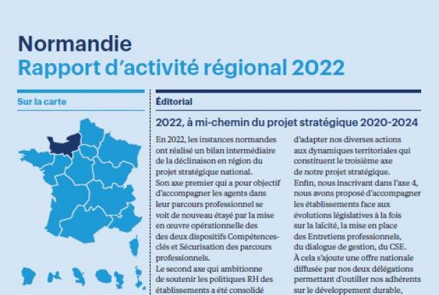 Rapport d'activité 2022 Anfh Normandie