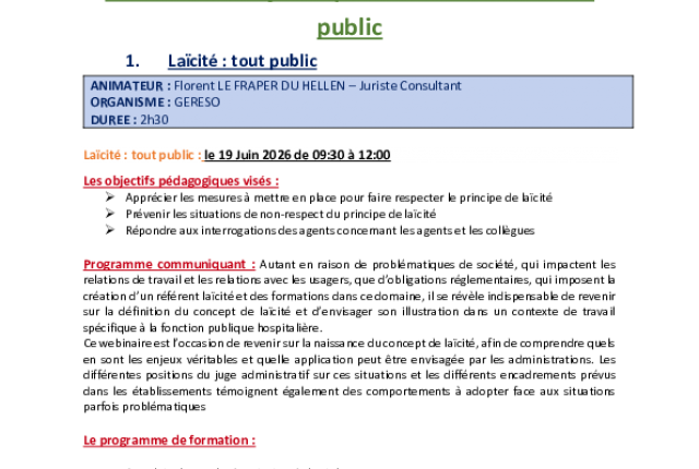 Webinaires juridiques tout public
