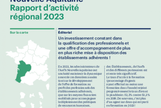 RAPPORT D'ACTIVITE REGIONAL 2023 - NOUVELLE AQUITAINE